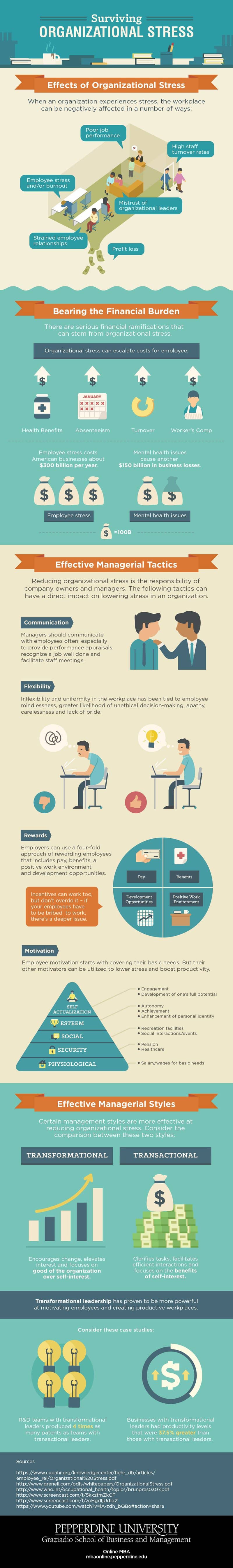 Surviving Organizational Stress - Infographic