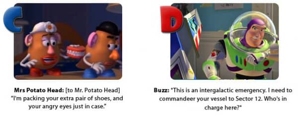 Mrs Potato Head and Buzz - Toy Story