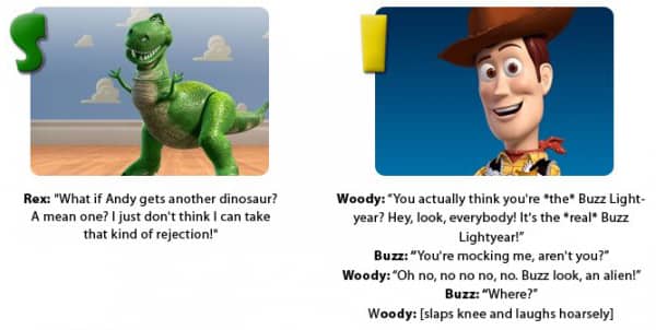 Rex and Woody - Toy Story