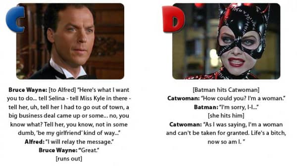 Bruce Wayne and Catwoman - Batman Returns